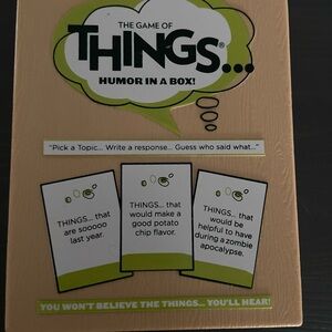 Things in a box card game